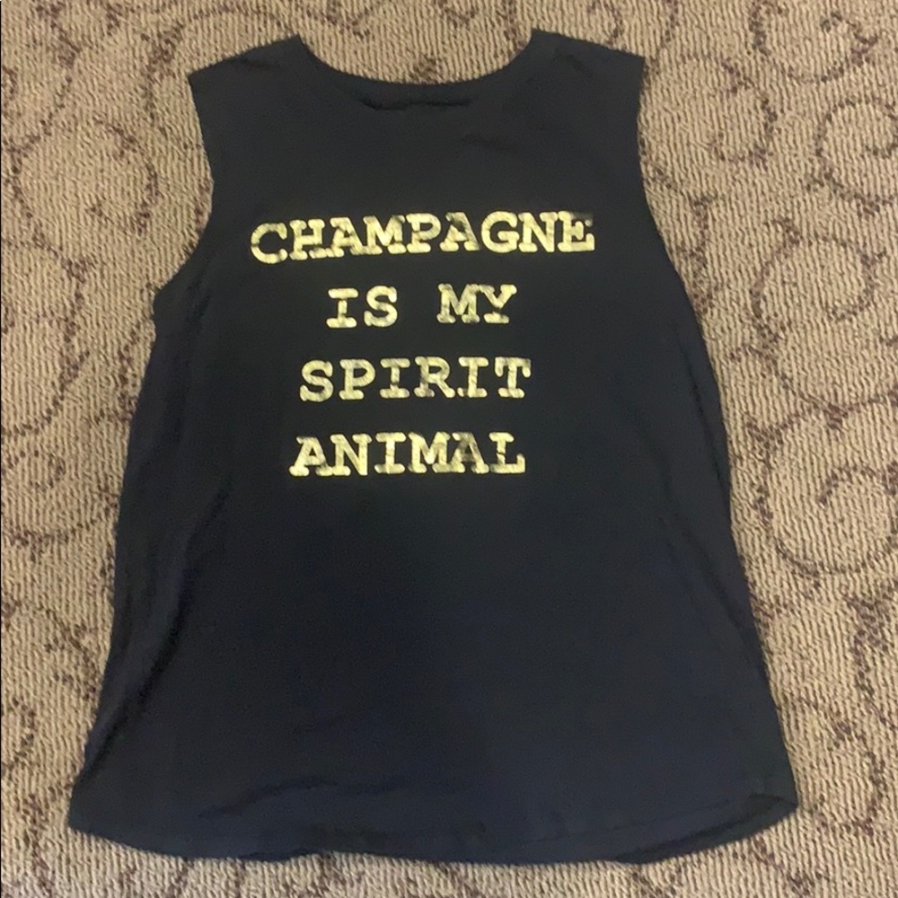 Champagne Is My Spirit Animal Tank